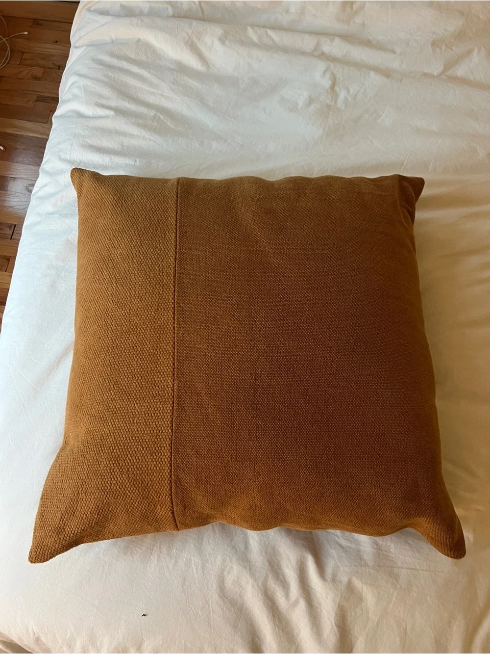 West Elm - Large Square Rust Decorative Pillow